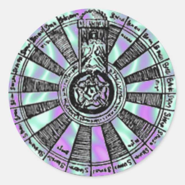 Alien Green, Pegatina del Rey Arthur-Knights-Table (Anverso)