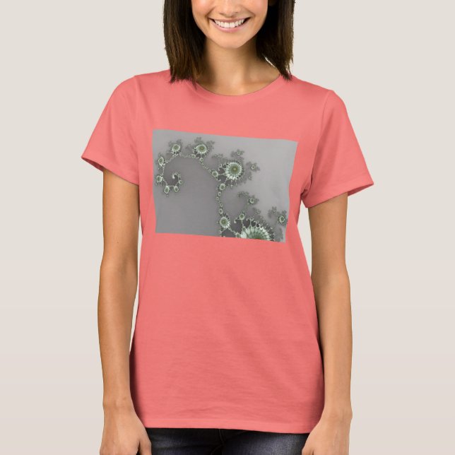 Alien gris - Camiseta fractal (Anverso)
