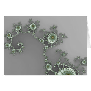 Alien gris - Tarjeta fractal