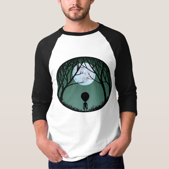 Alien Jersey Shirt Alien c. Jersey de béisbol luna (Anverso)