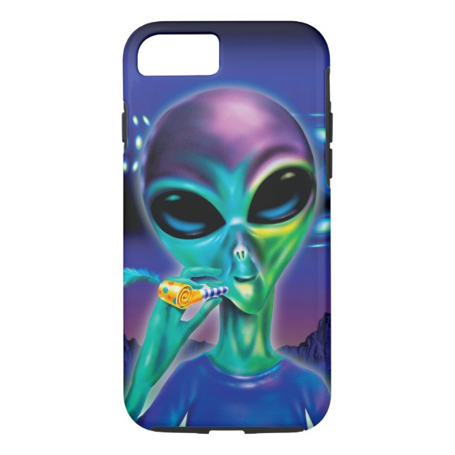 Alien 'Llévame a tu Fiesta' funda de iPhone 7 (Reverso)