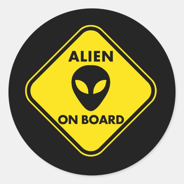 ALIEN ONBOARD FUNNY PEGATINAS (Anverso)