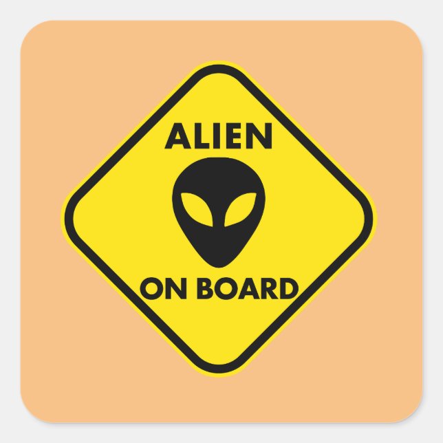 ALIEN ONBOARD FUNNY PEGATINAS (Anverso)
