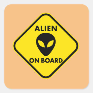 ALIEN ONBOARD FUNNY PEGATINAS