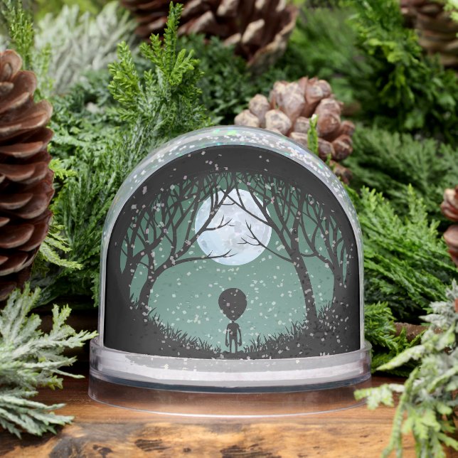 Alien Snow Globes Custom Cute Alien Snow Globes (Invierno)