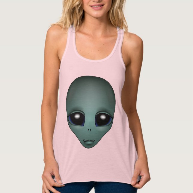 Alien Tank Top Camisetas extranjeras amigables par (Anverso)