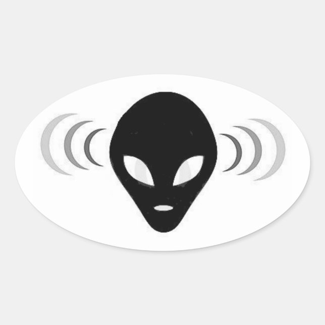 Alien Telepathy ufo pegatina (Anverso)