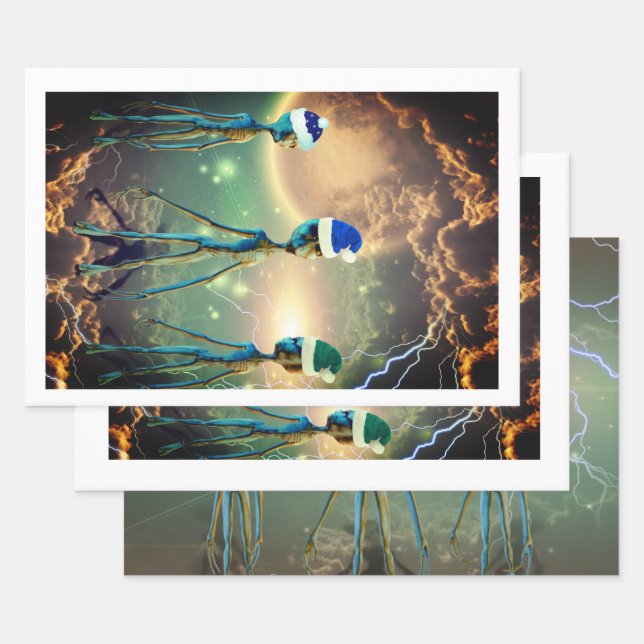 Alien Tres Reyes Envuelto Hoja de Papel (Set)