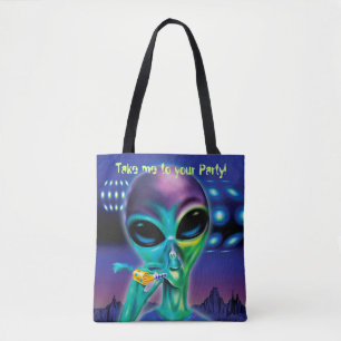Alienígena de la bolsa de la mano media Llévame a