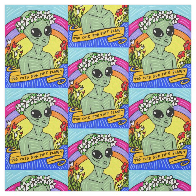 alienígena demasiado bueno para esta tela del plan (Retal)