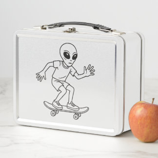 Alienígena Espacial Patinando