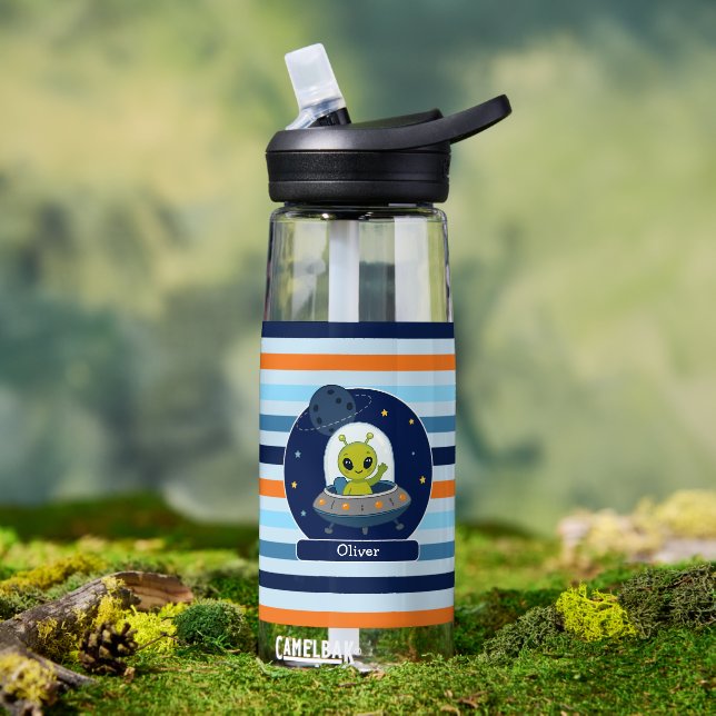 Alienígena Lindo en Botella de Agua Espacial para  (Al aire libre (girado))