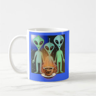 Alienígenas están curiosos por una taza de café