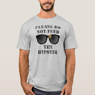 Alimenta la camiseta del Hipster
