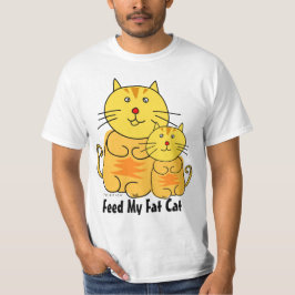 Alimenta mi camiseta de gato gordo