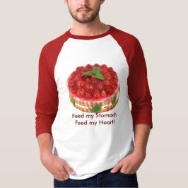 Alimenta mi estómago con camiseta de pasteles