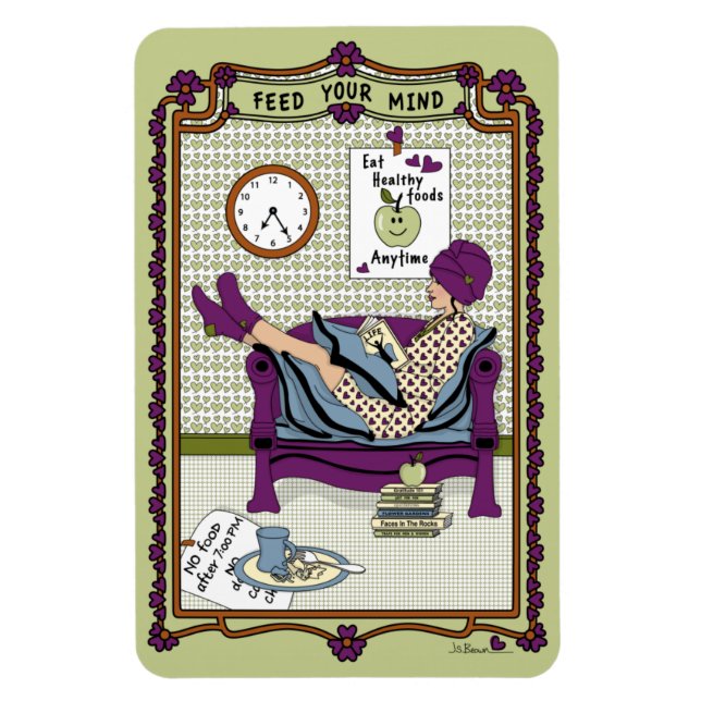 Alimenta tu imán de refrigerador Mind_A_4x6 (Vertical)