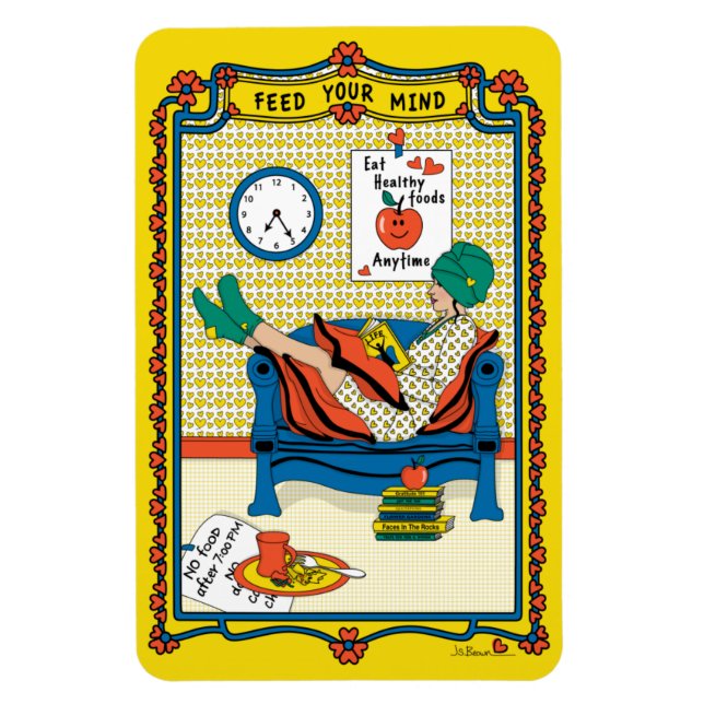 Alimenta tu imán de refrigerador Mind_B_4x6 (Vertical)