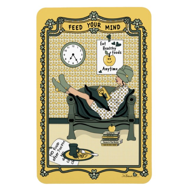 Alimenta tu imán de refrigerador Mind_C_4x6 (Vertical)