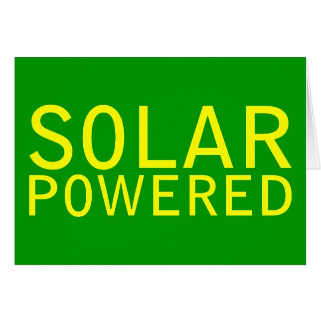 alimentado por energía solar (Anverso (Horizontal))