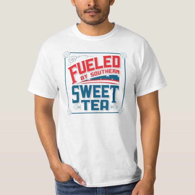 Alimentado por la camiseta del té dulce del sur (Anverso)
