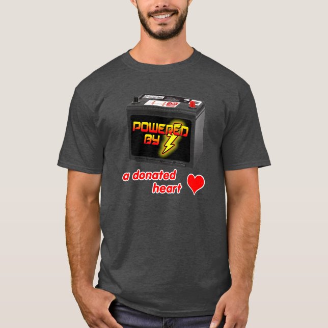 Alimentado por una camiseta donada al corazón (Anverso)