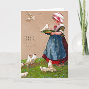 Alimentando la tarjeta de cosecha de aves