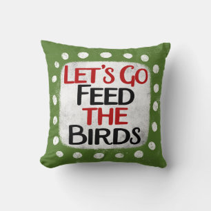 Alimentar El Cojín decorativo De Las Aves