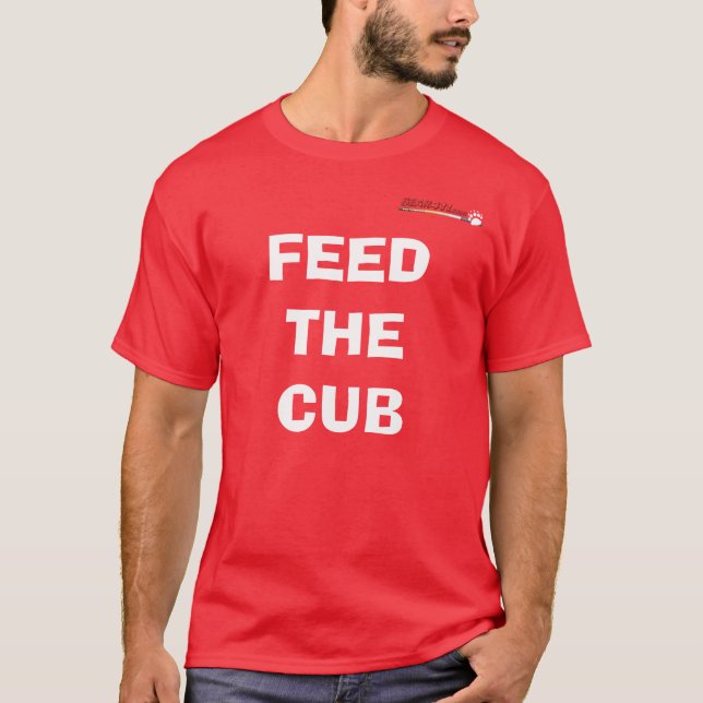 "ALIMENTE camiseta del CACHORRO" (Anverso)