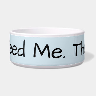 Aliménteme el cuenco del perro