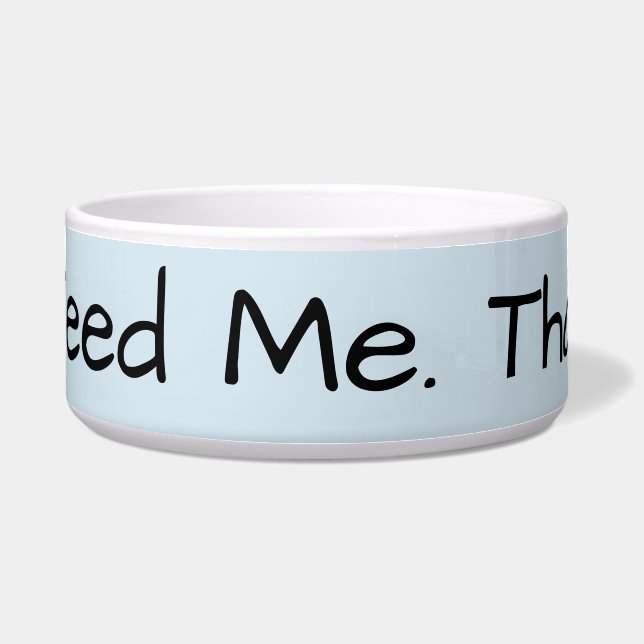 Aliménteme el cuenco del perro (Frente)