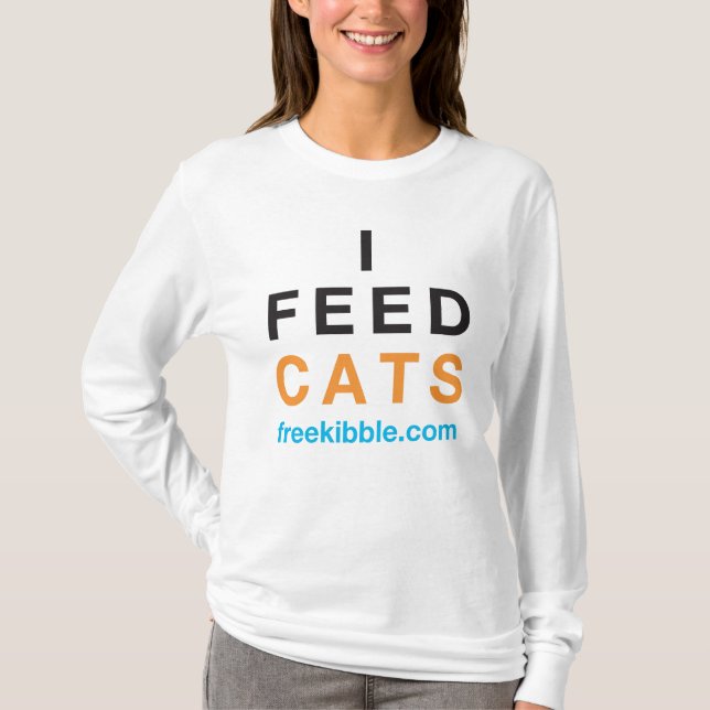"Alimento camiseta de los gatos" (Anverso)