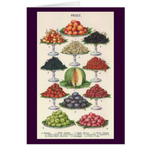 Alimentos de la vieja época: fruta divertida en ba
