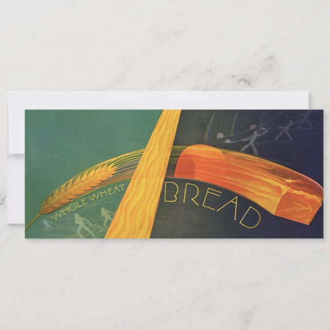 Alimentos Vintage saludables, Pan entero de trigo  (Anverso)