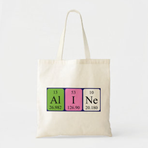 Aline el nombre de tabla periódica de la bolsa