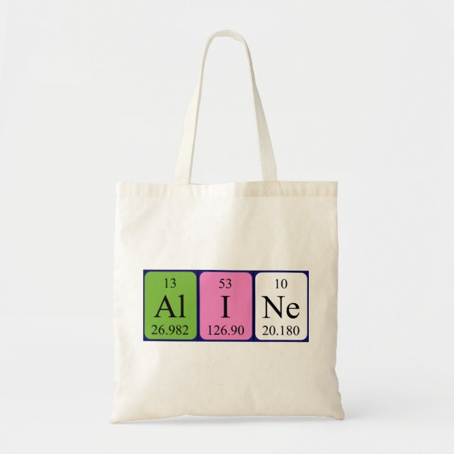 Aline el nombre de tabla periódica de la bolsa (Frente)