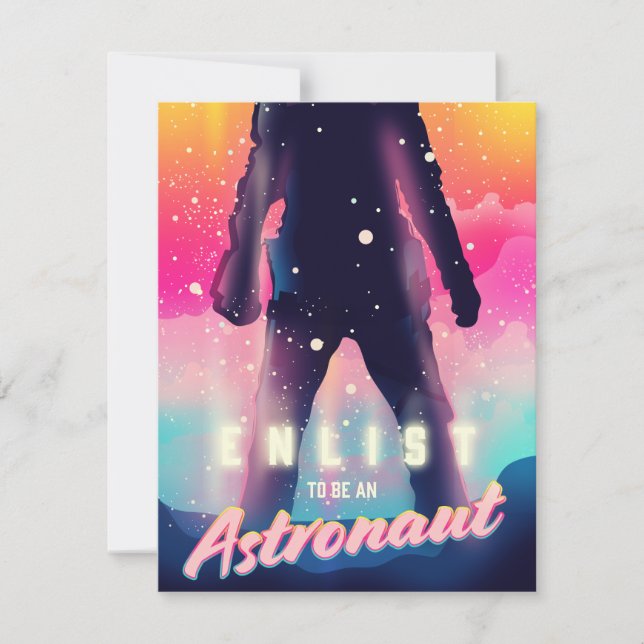 Alistarse para ser astronauta (Anverso)