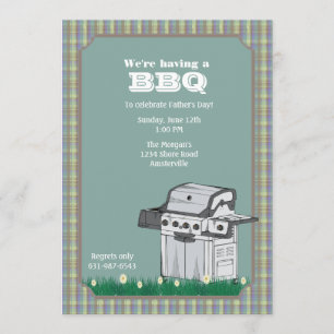 Aliste para asar a la parrilla la invitación