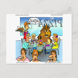 Alitas de Búfalo Tarjetas Divertidas Camisetas y R