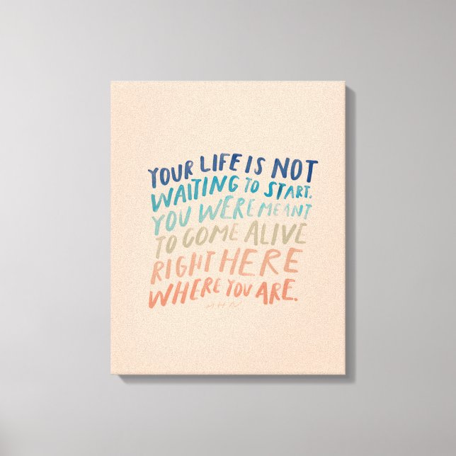 Alive Here - Inspiradora cita de arte (Anverso)