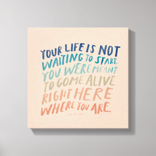 Alive Here - Inspiradora cita de arte (Anverso)