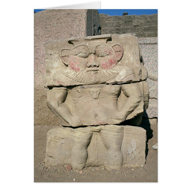 Alivio del dios de la familia egipcia, Bes (Frente)