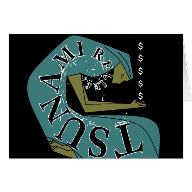 ¡ALIVIO DEL TSUNAMI! $ (Anverso (Horizontal))