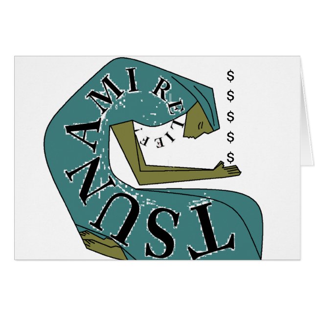 ¡ALIVIO DEL TSUNAMI! $ (Anverso (Horizontal))