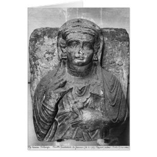 Alivio funerario de una figura femenina, de