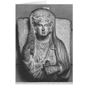 Alivio funerario de una figura femenina, del