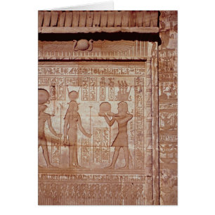 Alivio que representa a un pharaoh