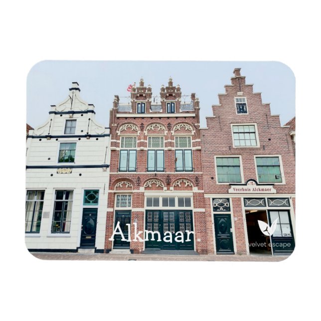 Alkmaar - imán de Fridge por escape de terciopelo (Horizontal)