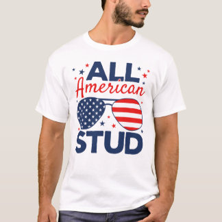 All American Stud, 4 de julio, camiseta masculina