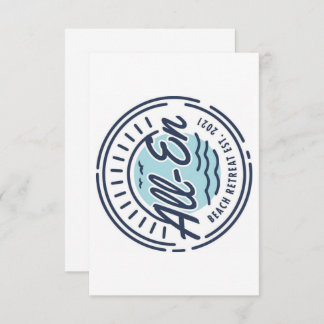 All-En Beach Retreat Gracias Tarjeta